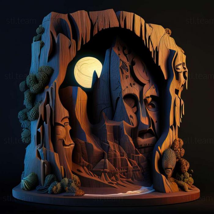 3D model Mysterious Island game (STL)